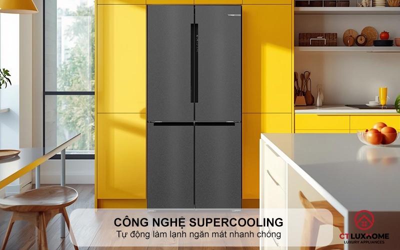 Công nghệ SuperCooling tự động làm lạnh ngăn mát nhanh chóng