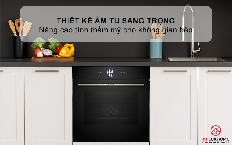 LÒ NƯỚNG ÂM TỦ BOSCH HRG7361B1 SERIE 8 MÀU ĐEN 71 LÍT 1