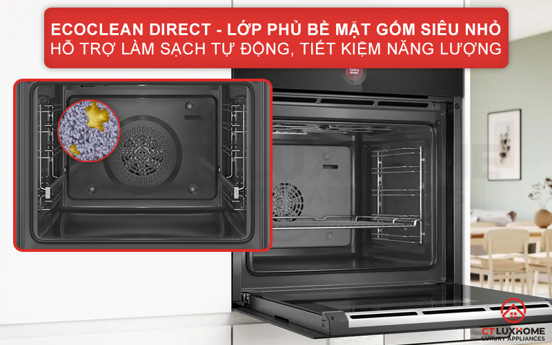 LÒ NƯỚNG KÈM VI SÓNG ÂM TỦ BOSCH CMG7241B1 LÀM SẠCH THỦY PHÂN MÀU ĐEN 10