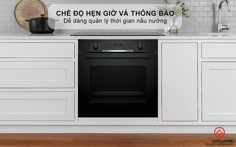 Chế độ hẹn giờ có thông báo dễ dàng quản lý thời gian nướng