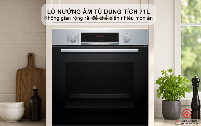 Lò nướng sức chứa lớn lên tới dung tích 71L  - Thoải mái tiệc tùng trong căn nhà của bạn
