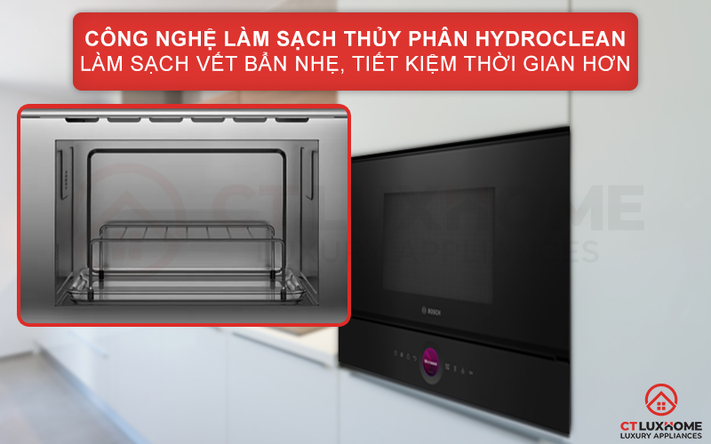 LÒ VI SÓNG ÂM TỦ BOSCH BER7321B1 SERIE 8 21 LÍT MÀU ĐEN 11