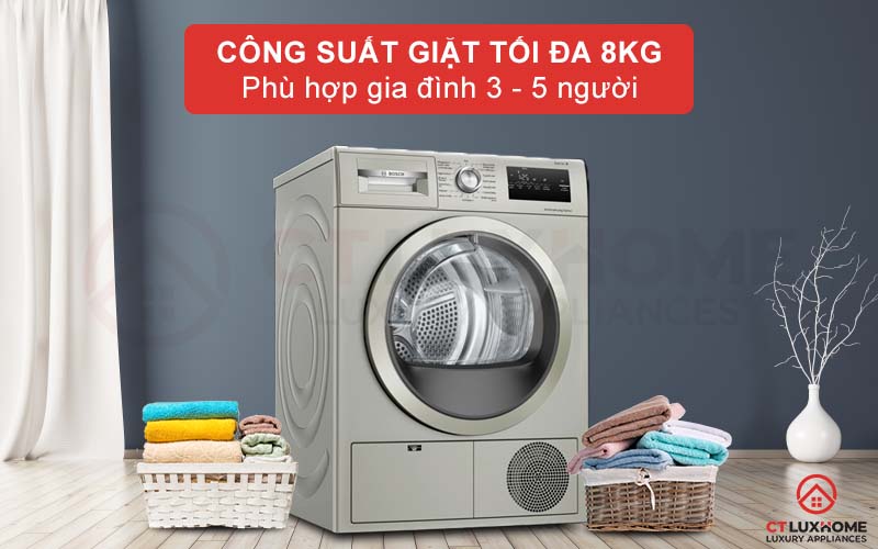 Công suất phù hợp với gia đình từ 3-5 người