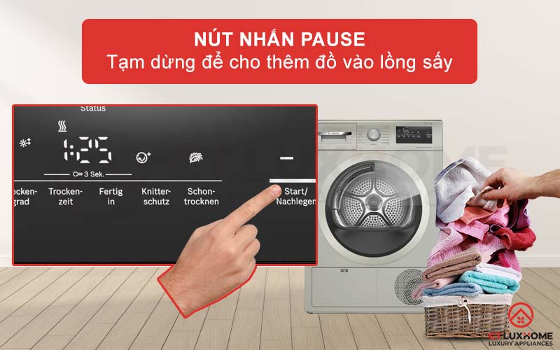 nút nhấn pause