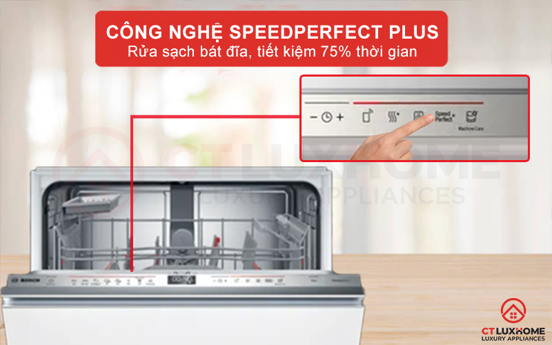 MÁY RỬA BÁT ÂM TỦ BOSCH SMV6YAX04E SERIE 6 SẤY ZEOLITH 12