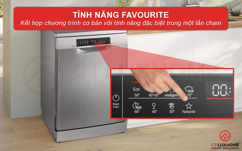 MÁY RỬA BÁT ĐỘC LẬP BOSCH SMS6ZCI03E SERIE 6 14 BỘ SẤY ZEOLITH 6