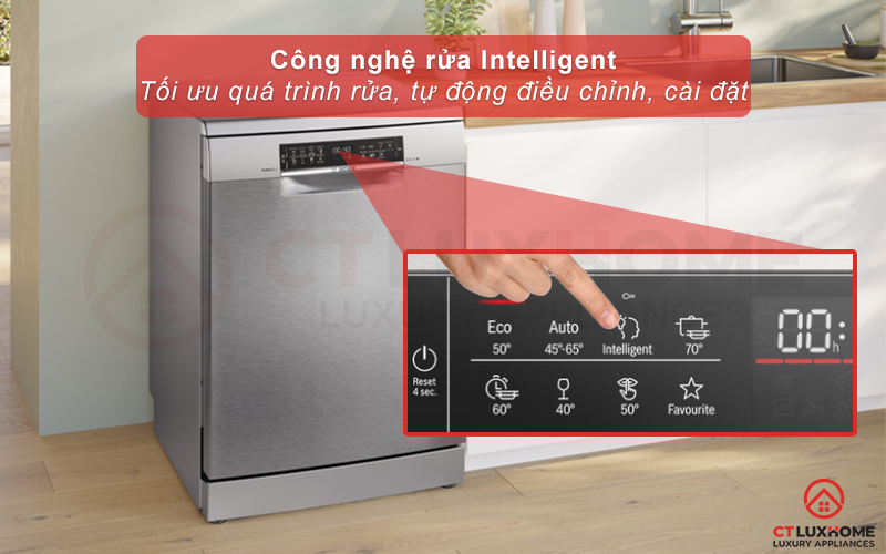 MÁY RỬA BÁT ĐỘC LẬP BOSCH SMS6ZCI03E SERIE 6 14 BỘ SẤY ZEOLITH 4