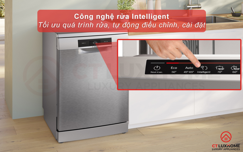 MÁY RỬA BÁT ĐỘC LẬP BOSCH SMS8TCI04E SERIE 8 SẤY ZEOLITH 4