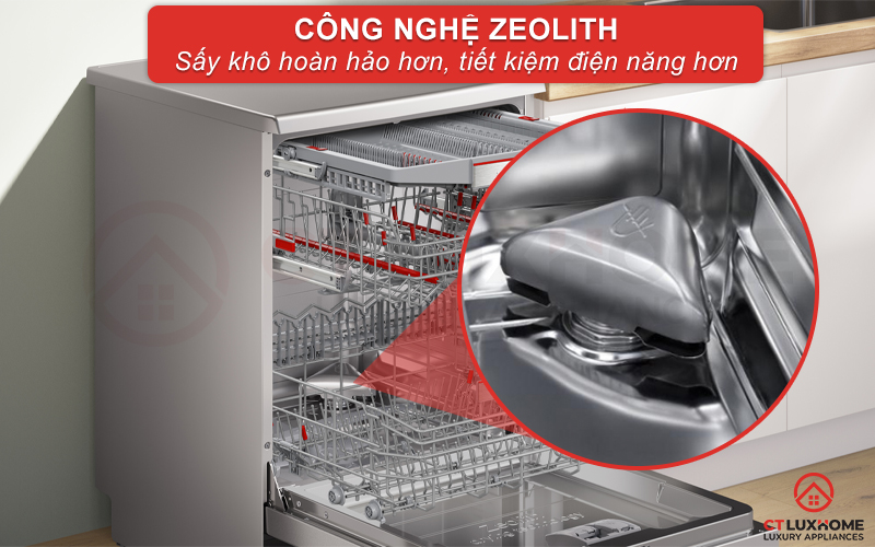 MÁY RỬA BÁT ĐỘC LẬP BOSCH SMS8TCI04E SERIE 8 SẤY ZEOLITH 5