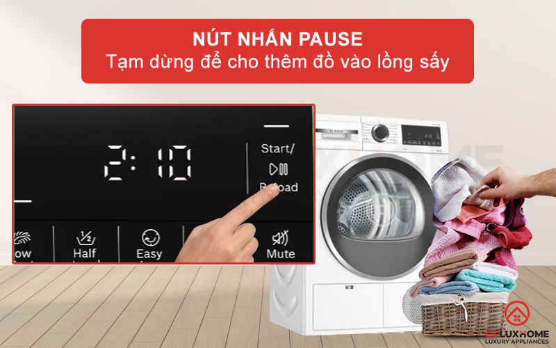 MÁY SẤY NGƯNG TỤ BOSCH WPG23100SG SERIES 6 8KG CHÍNH HÃNG 7