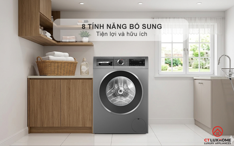 Lựa chọn thêm 8 tính năng bổ sung cho quá trình giặt