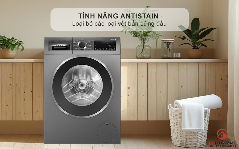 Tính năng AntiStain loại bỏ các loại vết bẩn cứng đầu