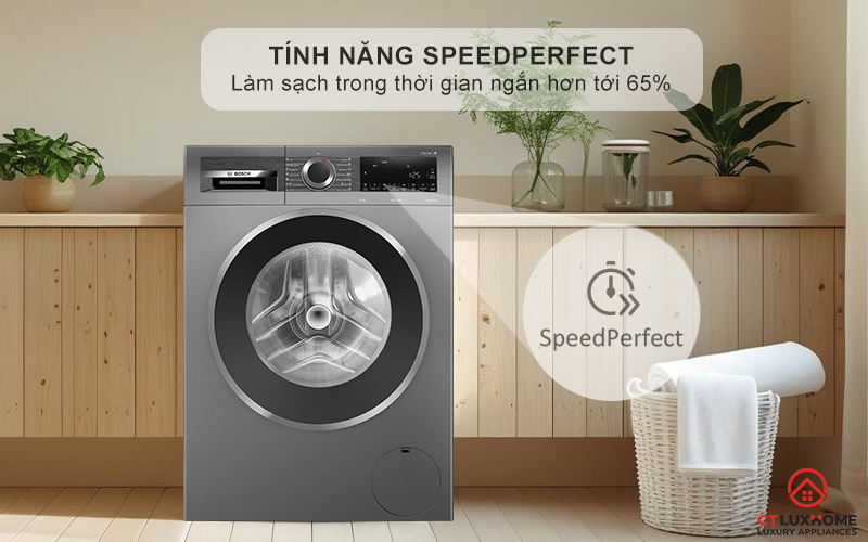 SpeedPerfect làm sạch hoàn hảo trong thời gian ngắn hơn tới 65%