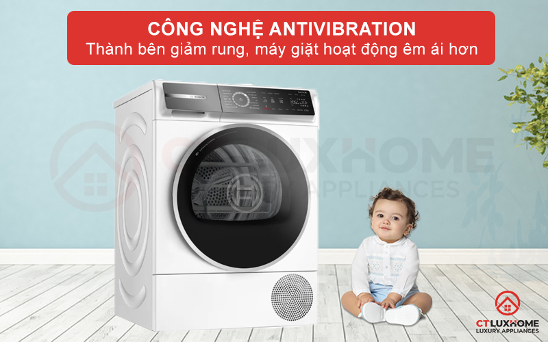 MÁY SẤY BOSCH SERIE 8 WQB246C0ES 9KG CÓ LỒNG SẤY GIÀY 13