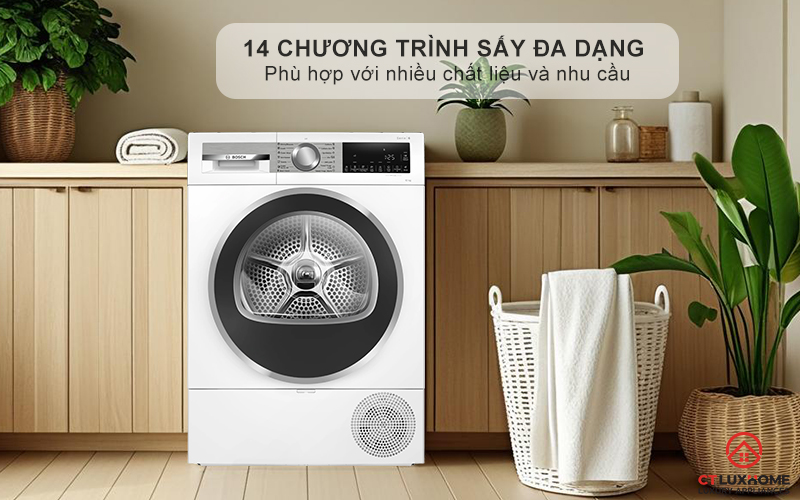 Tùy chọn 14 chương trình sấy đa dạng theo nhu cầu sử dụng
