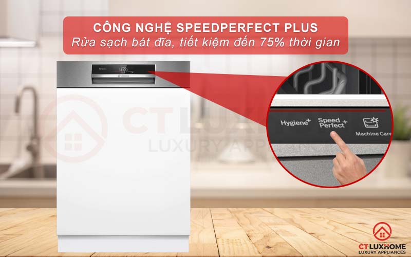 Tăng tốc độ rửa, tiết kiệm thời gian hơn nhờ tính năng SpeedPerfect Plus