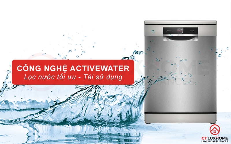 Công nghệ ActiveWater tối ưu lượng nước sử dụng