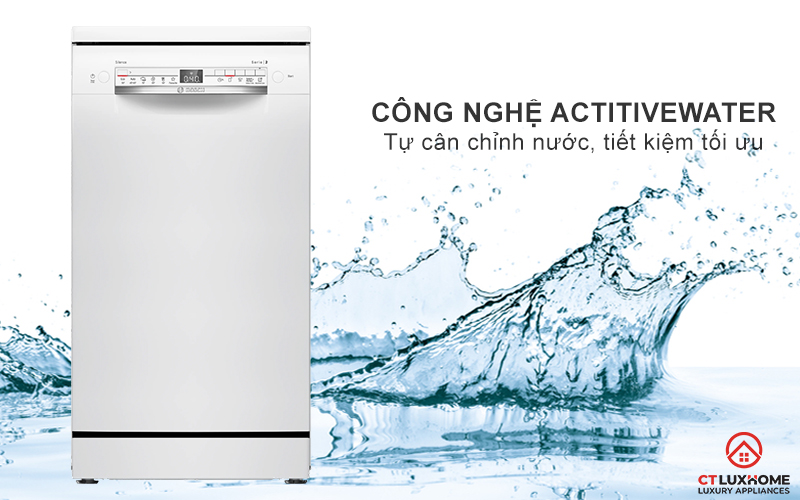 Công nghệ ActiveWater tự cân chỉnh nước, tiết kiệm tối ưu