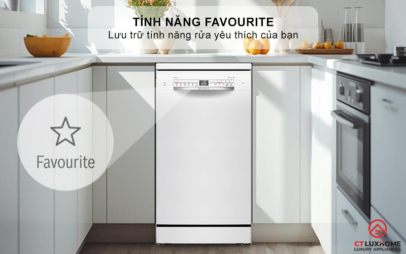 Tính năng “Favourite” giúp ghi nhớ các chương trình thường xuyên sử dụng