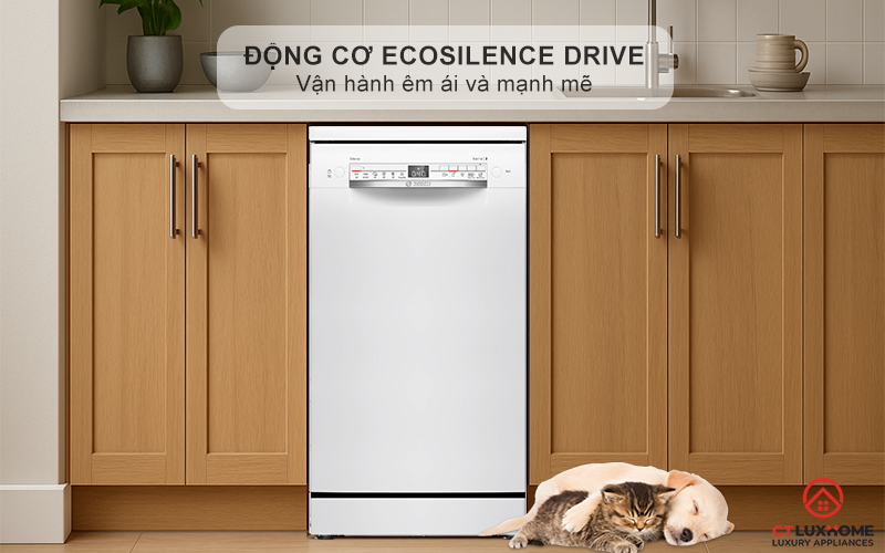 Sử dụng động cơ Ecosilence, hoạt động mạnh mẽ với độ ồn chỉ dưới 46bB