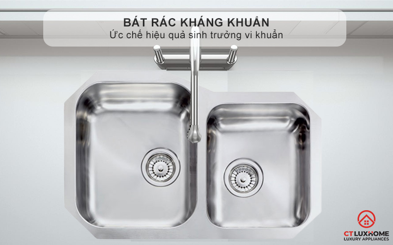 Bát rác kháng khuẩn, ức chế hiệu quả sinh trưởng vi khuẩn