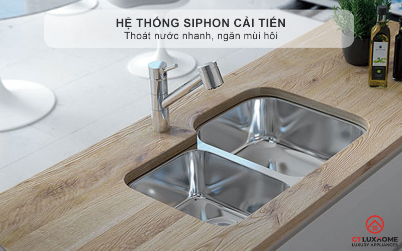 Chất liệu Inox AISI304 sáng bóng, bền bỉ chống oxi hóa - Bảo vệ sức khỏe cho gia đình