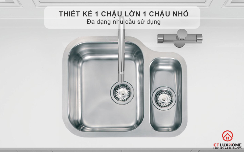 Thiết kế 1 chậu lớn 1 chậu nhỏ - Đa dạng nhu cầu sử dụng