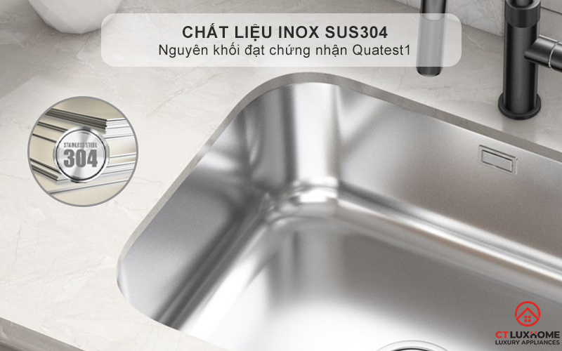 Chất liệu Inox SUS304 cao cấp, bền bỉ
