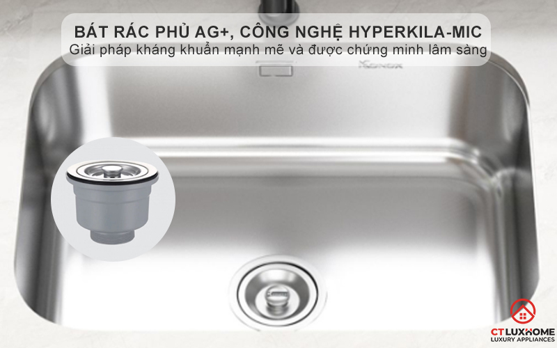 Bát rác phủ Nano Ag+ , Công nghệ kháng khuẩn HYPERKILA-MIC