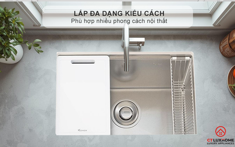 Lắp  đa dạng kiểu cách- phù hợp nhiều phong cách nội thất