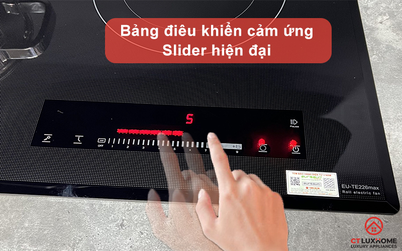 Bảng điều khiển cảm ứng Slider hiển thị trực quan dễ dàng thao tác