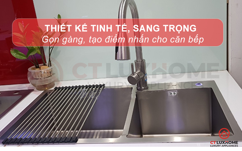 Thiết kế chậu tinh tế, phù hợp với đa dạng phong cách bếp