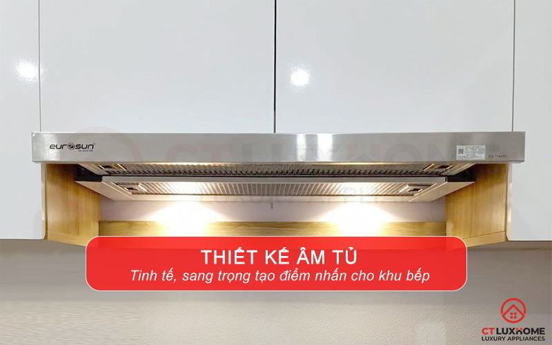 Thiết kế máy hút mùi âm tủ sang trọng, tạo điểm nhấn cho căn bếp