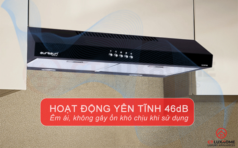 Độ ồn tối đa 46dB giữ cho căn bếp yên tĩnh