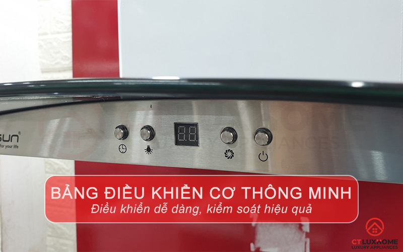 Bảng điều khiển điện tử thông minh, điều chỉnh linh hoạt 3 tốc độ hút