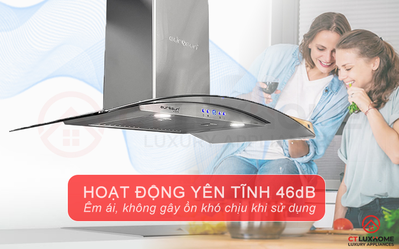 Hoạt động êm ái, không gây tiếng ồn, giảm độ ồn xuống đến < 46db