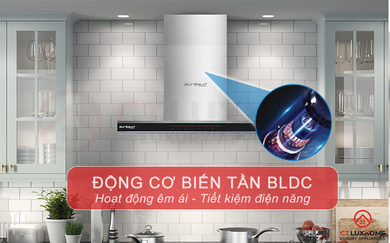 Trang bị động cơ biến tần Inverter BLDC hút mạnh mẽ, tiết kiệm điện năng