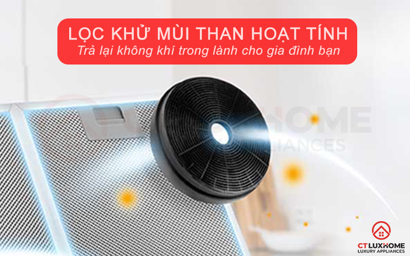 Lọc, khử mùi bằng than hoạt tính