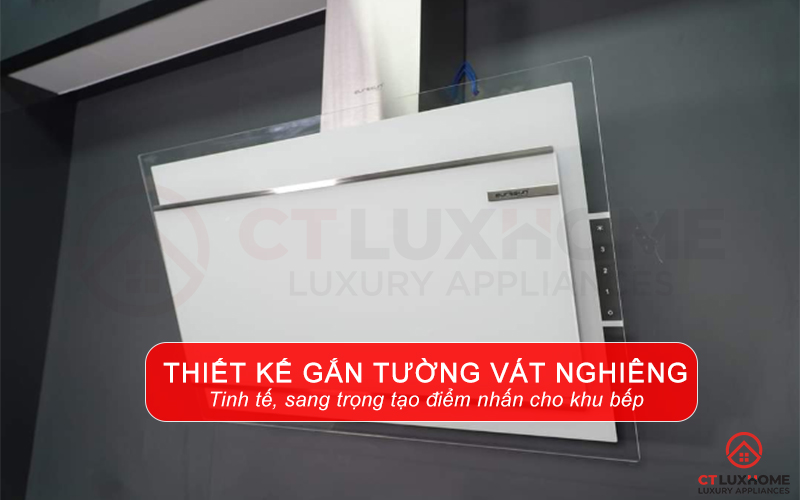 Thiết kế gắn tường tinh tế sang trọng, tạo điểm nhấn cho không gian bếp