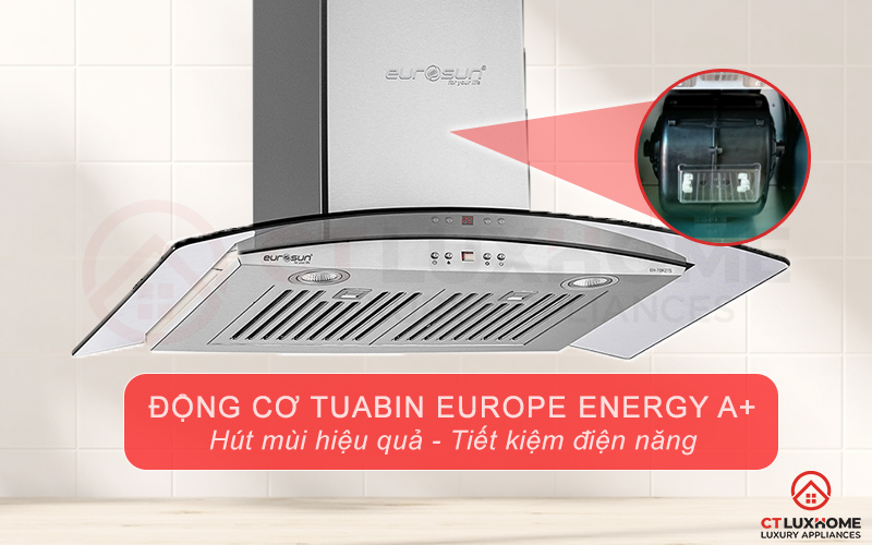 Động cơ Tuabin Europe Energy A+ lõi đồng, mạnh mẽ, tiết kiệm, bền bỉ