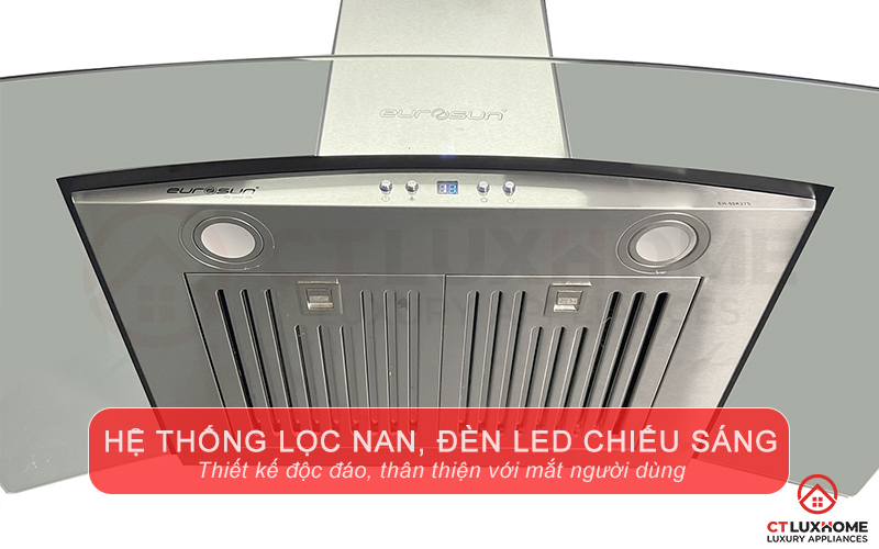 Nấu nướng thuận tiện với hệ thống đèn LED chiếu sáng hiện đại