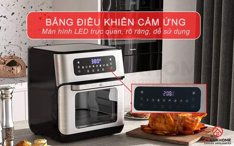 Bảng điều khiển cảm ứng trực quan dễ dàng sử dụng và thao tác