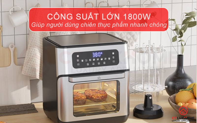 Công suất 1800W giúp bạn hoàn thành bữa ăn nhanh chóng