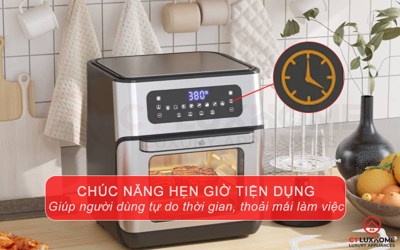 Chức năng hẹn giờ 60 phút tiện nghi, tối ưu thời gian cho người dùng