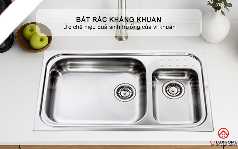 CHẬU RỬA BÁT 2 HỐC RỬA 011114 PUNTO PLUS 011114PUNTOPLUS 7