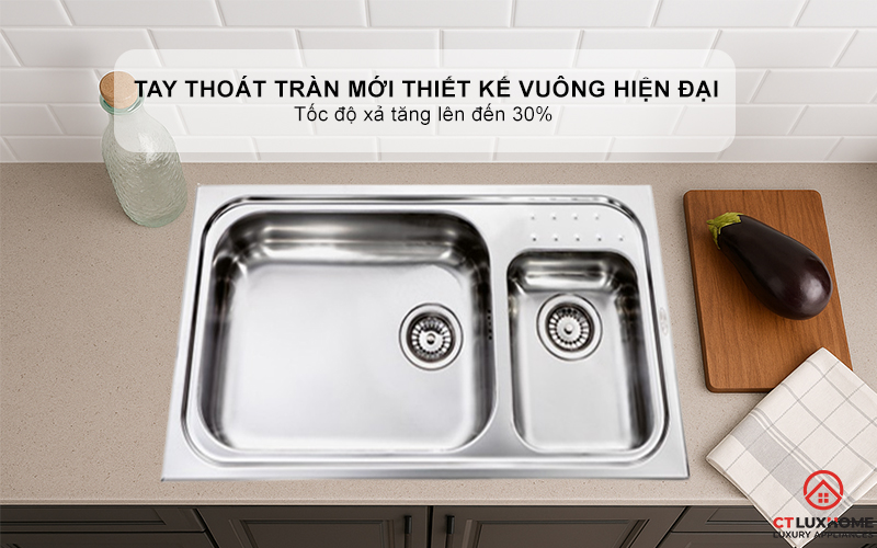 CHẬU RỬA BÁT 2 HỐC RỬA 011114 PUNTO PLUS 011114PUNTOPLUS 8