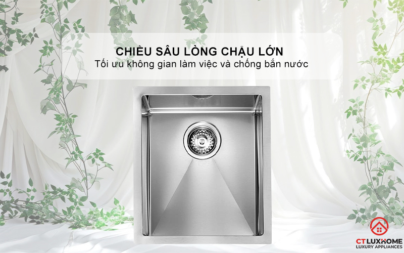 CHẬU RỬA BÁT 1 HỐC RỬA 012054 FILORAGGIATO 012054FILORAGGIATO 4