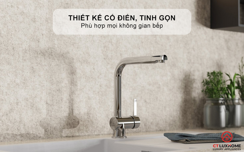 VÒI RỬA BÁT WASSERWERK 4 KITCHEN FAUCET CHROME - 700400 WASSERWERK4KITCHENFAUCETCHROME700400 1