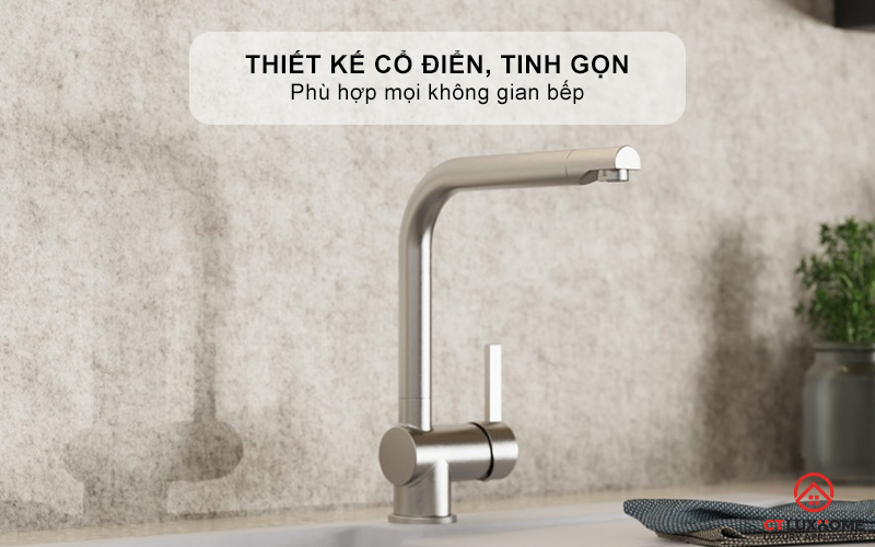 VÒI RỬA BÁT WASSERWERK 4 KITCHEN FAUCET STAINLESS STEEL LOOK - 700405 WASSERWERK4KITCHENFAUCETSTAINLESSSTEELLOOK700405 1