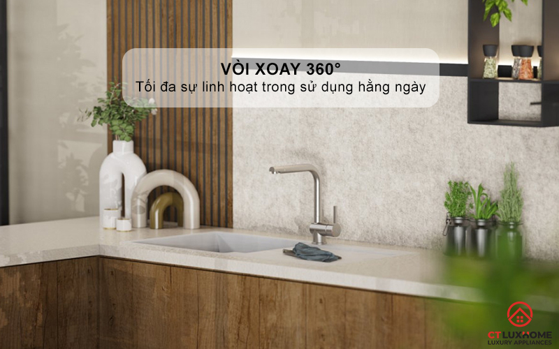 VÒI RỬA BÁT WASSERWERK 4 KITCHEN FAUCET STAINLESS STEEL LOOK - 700405 WASSERWERK4KITCHENFAUCETSTAINLESSSTEELLOOK700405 3
